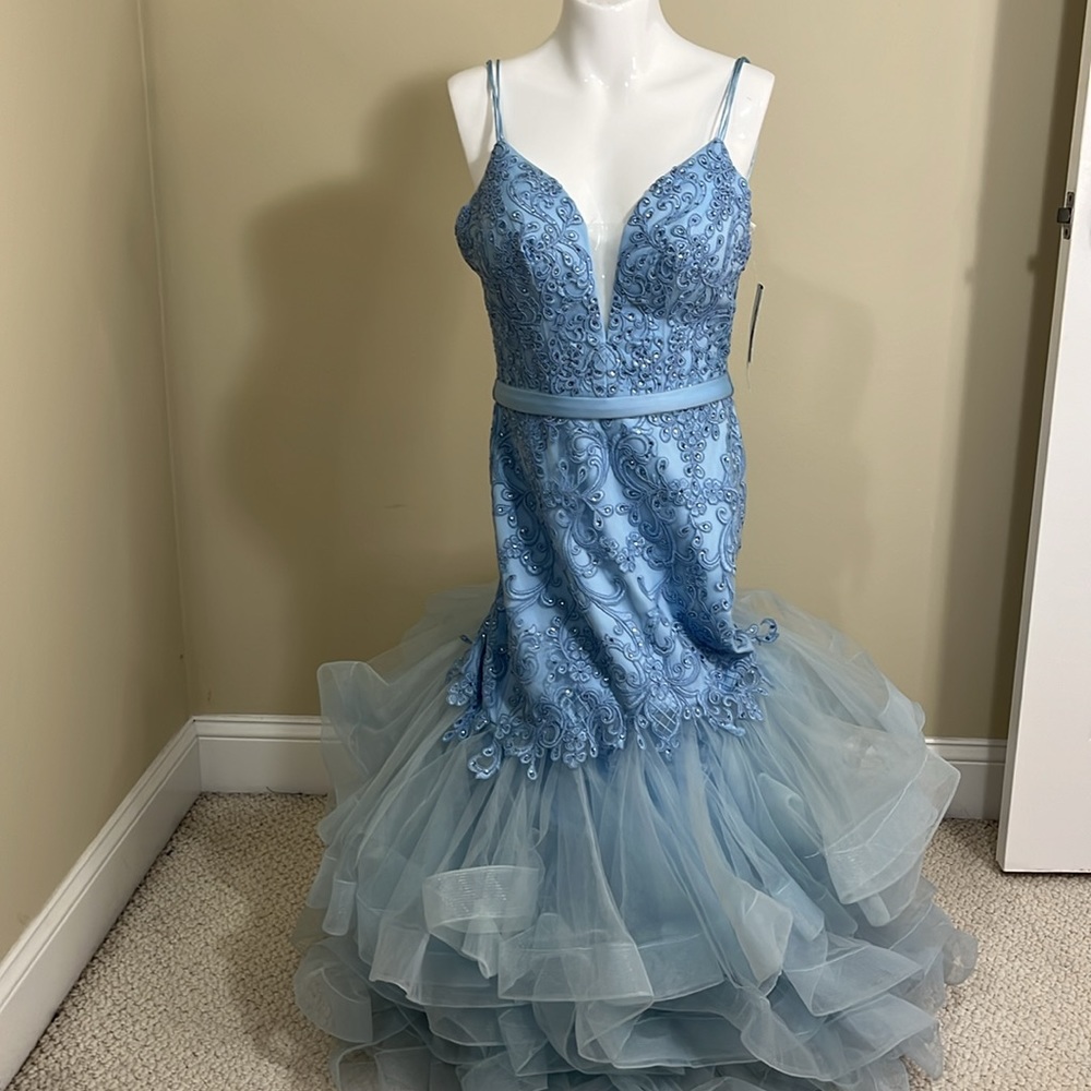 NWT Camille La Vie Light Blue Mermaid Dress